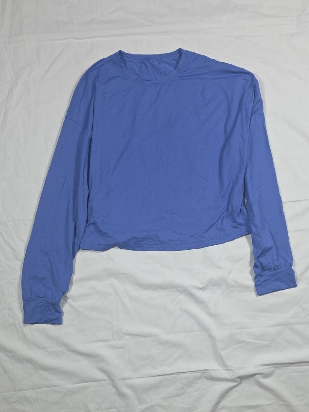 lululemon athletica Long Sleeve Crew Neck Top in Periwinkle Blue